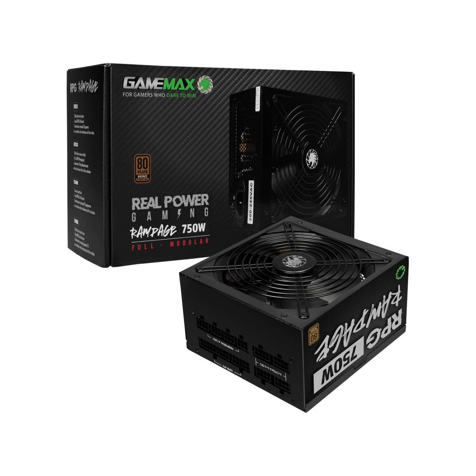 Gamemax RPG Rampage PSU 750W Fully Modular 80 Plus Bronze With 140mm FDB Fan - Image 6