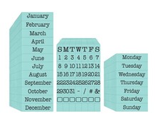 Pegz Calendar Bundle - 75 Piece American Typewriter Font thumbnail