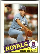 1985 Topps #412 Bud Black Kansas City Royals Baseball