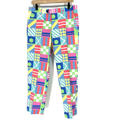 Shinesty Golf Pants Size 31x27 Mens Kentucky Secretariat Derby Flag Print Race