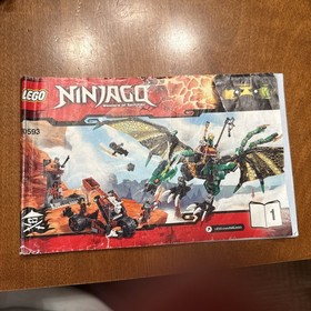 LEGO NINJAGO: The Green NRG Dragon (70593) 100% Complete! Missing Bucko
