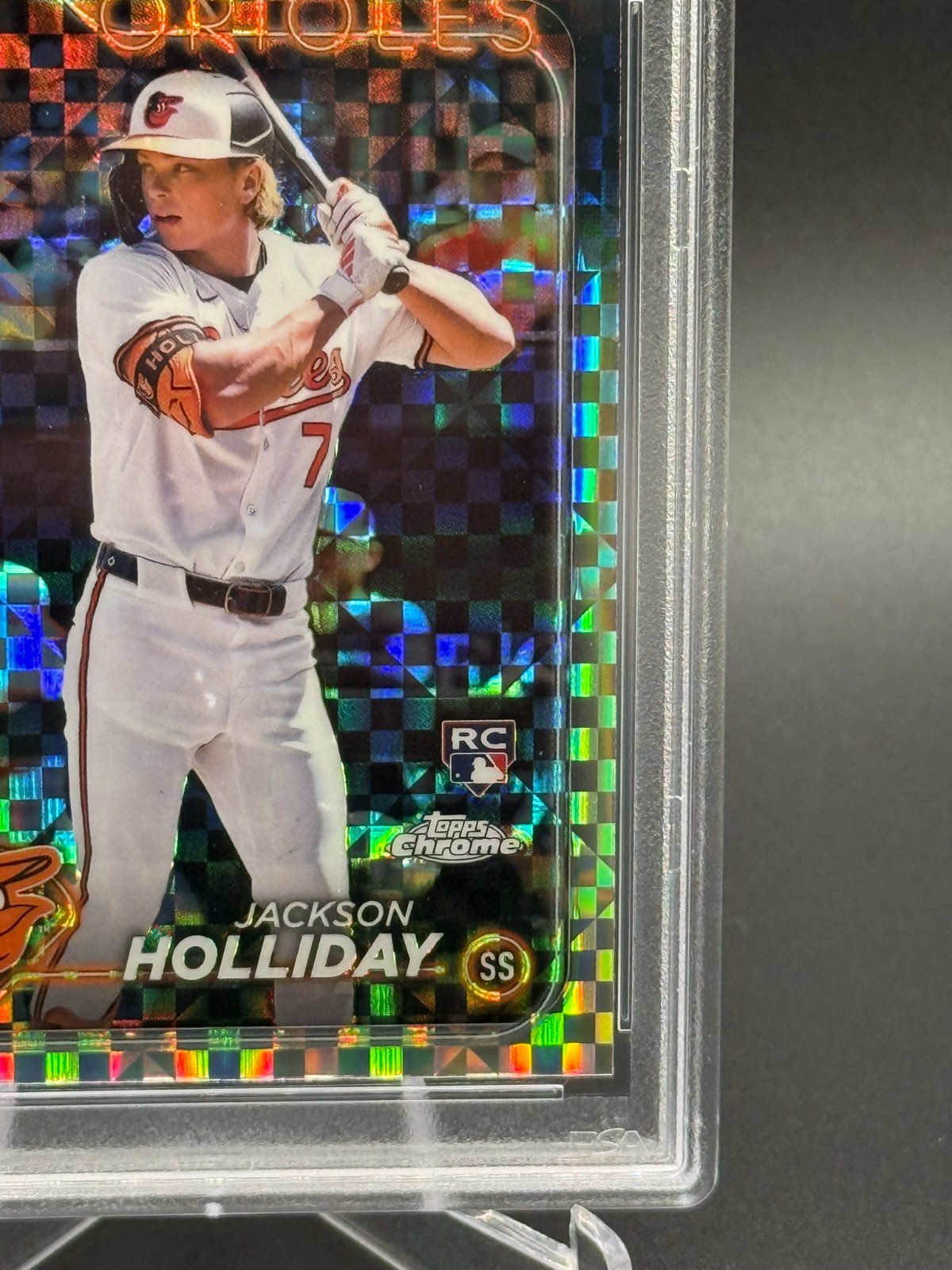 2024 Topps Chrome JACKSON HOLLIDAY X-Fractor PSA 10 #88 (RC) view 4