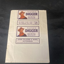 Digger John Player Smoking Mixture 1oz Package wrap Empty Vintage (8931)
