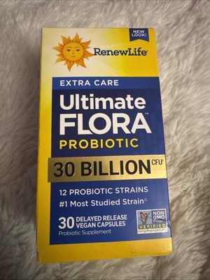 ReNew Life Ultimate Flora Probiotic Extra Care - 30 Count Exp 04/2027