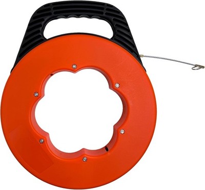 NEU Einziehbar 4mm 30m Fisch Band Rolle Kabel Abzieher FEDER Drahtführung Elektrisch