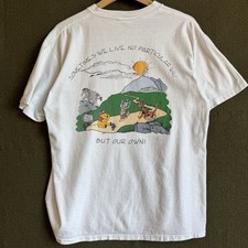 Vintage 90s Grateful Dead Parking Lot Parody Bootleg Winnie The Pooh Shirt Sz L