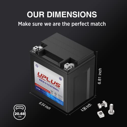 UPLUS YTX30L-BS Motorcycle Battery, YIX30L-BS Replacement Maintenance Free & - Picture 7 of 7