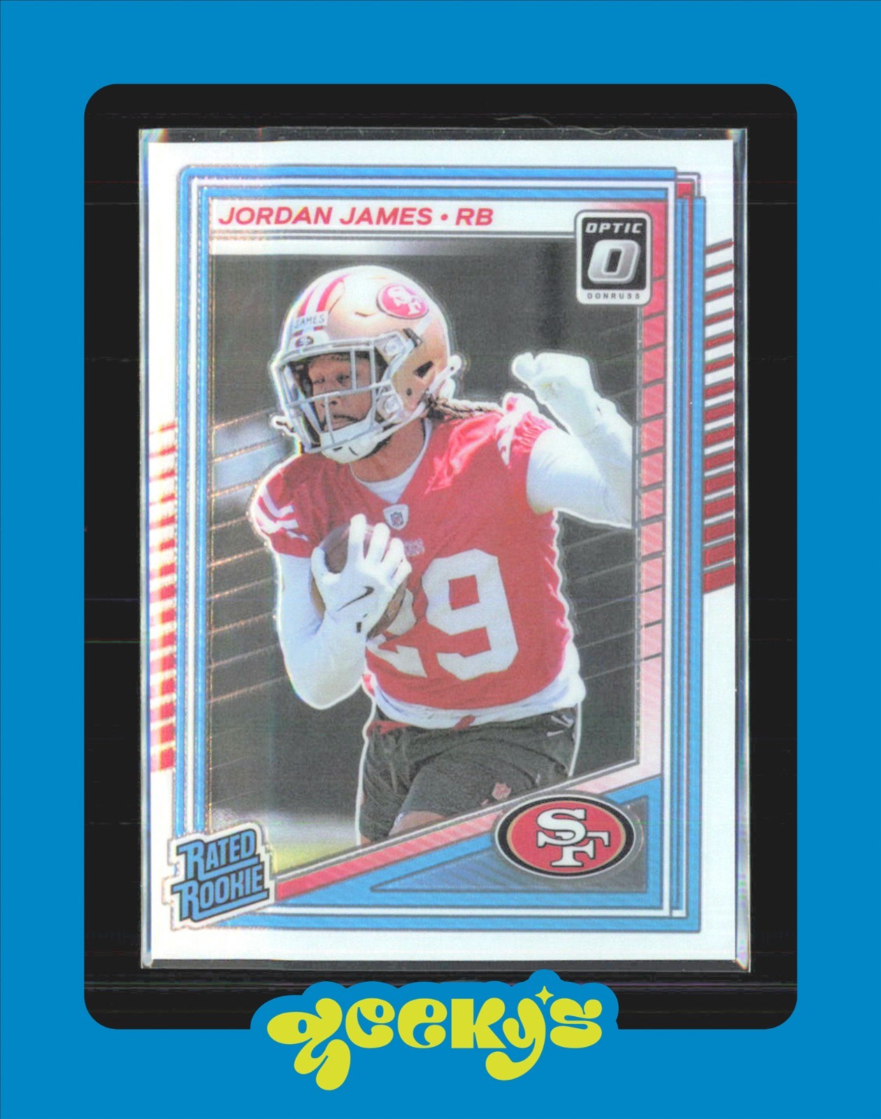 2025 Panini Donruss Optic - Rated Rookie Jordan James #278 (RC) 49ers