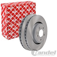 2X febi Bremsscheiben Ø350Mm Vorne Passend FÜR Dodge Durango Jeep Grand
