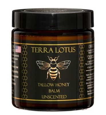 Organic Grass-Fed Beef Tallow Balm with Raw Honey - Moisturizing Cream for Soft,