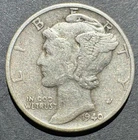 1940-P Mercury Dime (No Mint Mark) Circulated - Good Condition