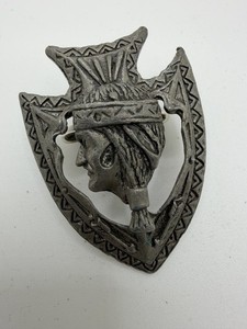 BSA Arrowhead & Indian Metal Neckerchief Slide SS-700