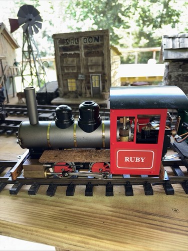 Accucraft Ruby 0-4-0 Live Steam Fixed Cab And Extras/ RC Servos W/bracket