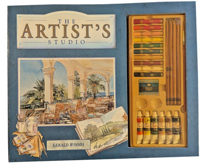 NEW! 1996 The Artist's Studio Gerald Woods Art Watercolor Pastel Kit