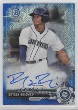 2017 Bowman Chrome Prospect Blue Mojo Refractor /150 Bryson Brigman Auto 0c2