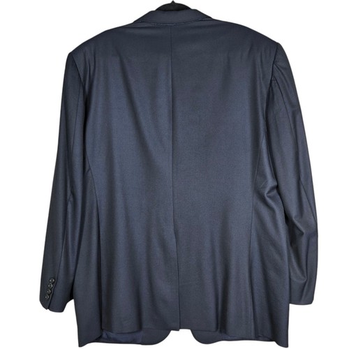 Hickey Freeman Madison Loro Piana Super 130s 46L Black Wool Suit Jacket Vintage - Picture 4 of 12