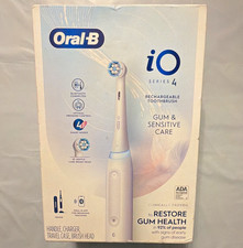 Oral-B iO Series 4 White Electric Toothbrush w/ Charger, Case, Brush Head