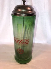 Green Coca Cola Straw Dispenser Mint