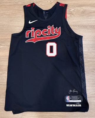 #ad Portland Trail Blazers Damien Lillard Nike City Edition Jersey #0 Size 48 NWOT $75.00