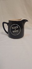 Vintage Buchanan’s Scotch Whisky Jug – Porcelain Black & White By Wade Bar Decor