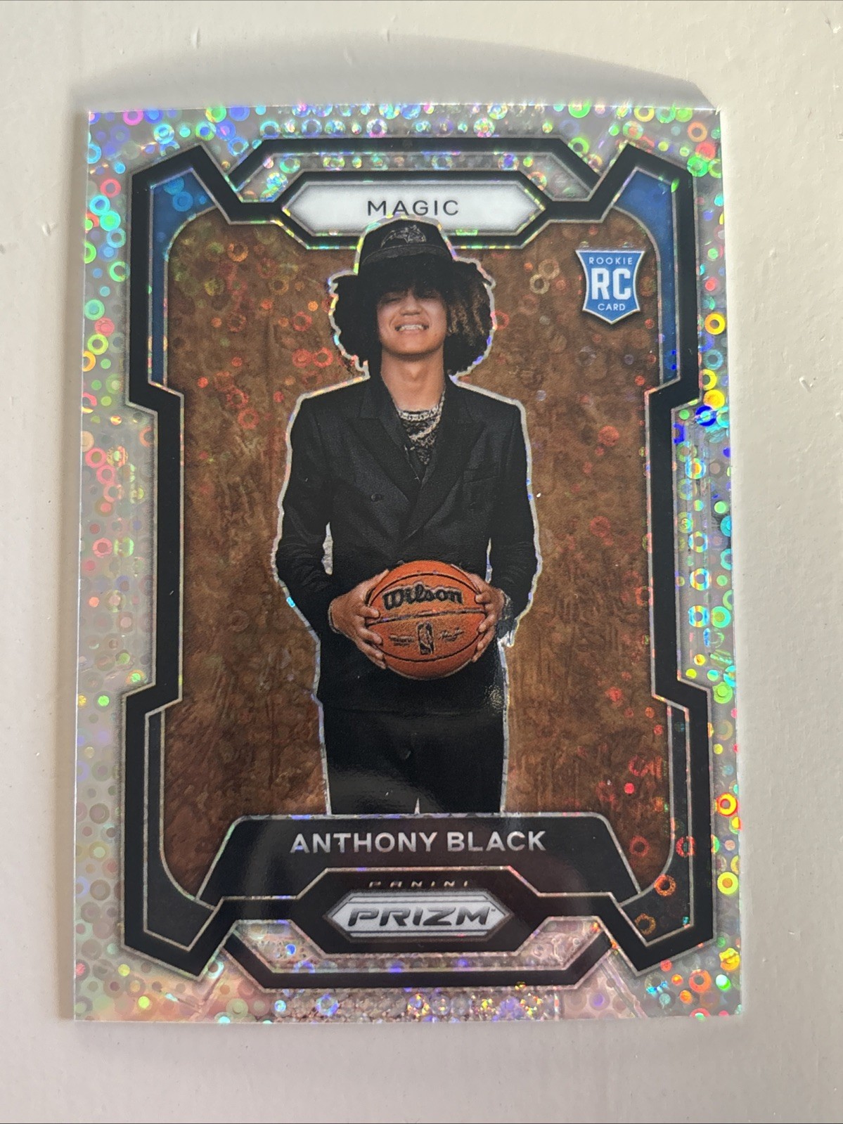 2023-24 Panini Prizm Fast Break #170 Anthony Black RC Rookie DISCO VARIATION