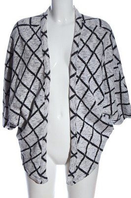 URBAN SURFACE Cardigan Damen Jacke Gr. DE 42 hellgrau-schwarz Casual-Look