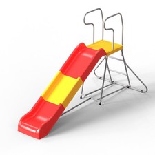 2-in-1 Kids Climbing Slide For Ages 3-8, 76.4" Slide Track