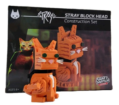 Snap & Switch STRAY Construction Set Cat Block Head PlayStation 155pc