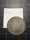 USA Silver Seated Liberty 1 Dollar 1846 P