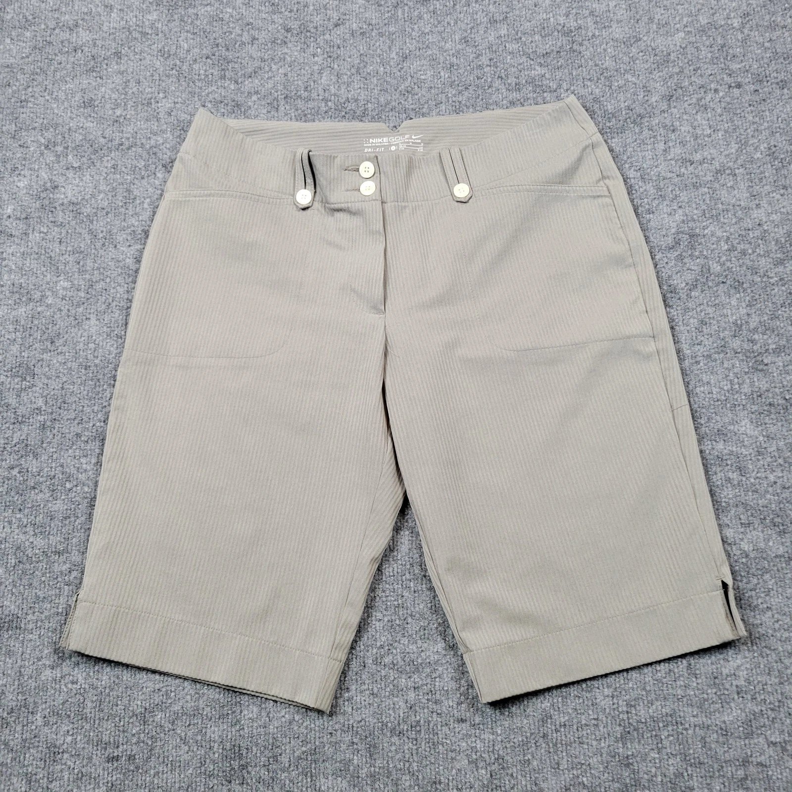 Nike Pantaloncini da Golf Donna 8 Grigio Dri FIT Bermuda Performance Leggeri Atletici