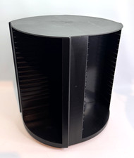 Vintage LASERLINE 80 CD Storage Holder - Rotating Spinning Tower Carousel