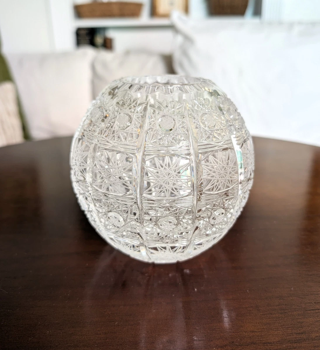 25+ Crystal Rose Bowl Indiana Vintage Cut Glass for sale | Updated