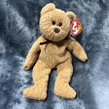 TY Beanie Baby CURLY the Brown Nappy Bear 9 inch MWMTs Stuffed Animal Toy G1