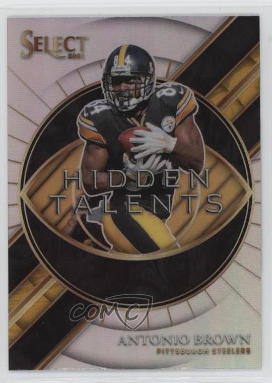 2021 Panini Select Hidden Talents Silver Prizm Antonio Brown #HT-9 1i3m