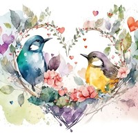 Ambiente Serviette Loving Birds 20 Stk 33X33 Cm Tischdeko VöGel Naturmotiv