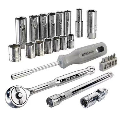 #ad 25 Piece 3 8 In. Drive Metric Tool Set with Gearless Ratchet $72.99