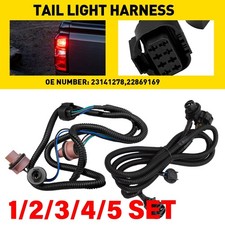 Left & Right Tail Lamp Wiring Harness For 14-15 Chevrolet Silverado 1500 1-5SET