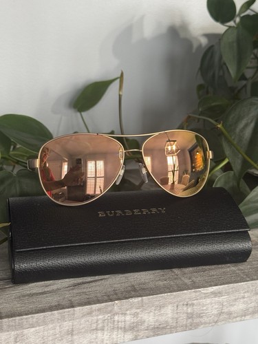 Burberry Aviator Mirror Sunglasses