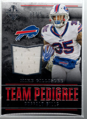 B4428- 2017 Panini Majestic Team Pedigree Materialien #42 Mike Gillislee Trikot