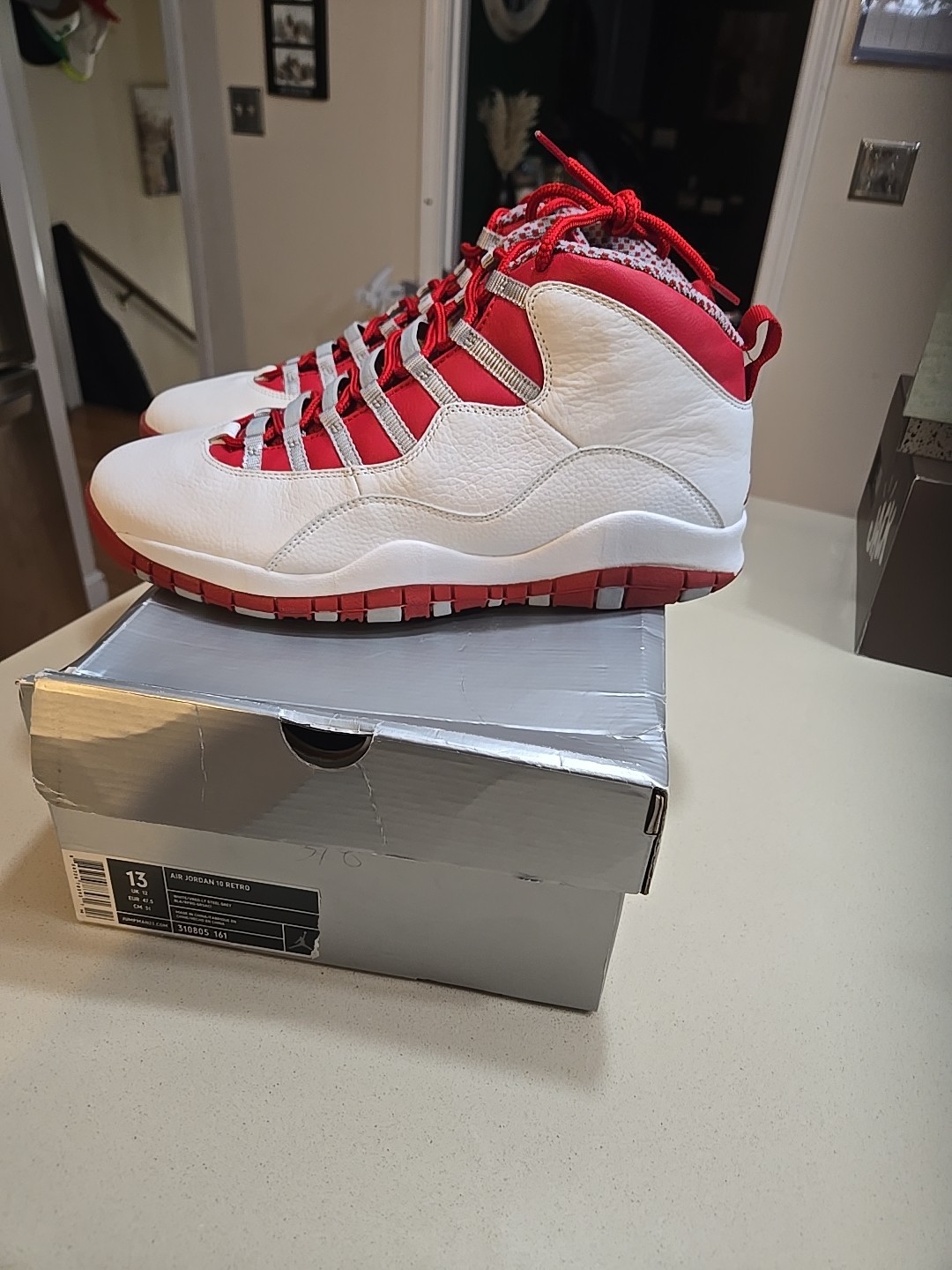 Size 13 -Air Jordan 10 Retro 2005 Red Steel 2005 BRAND NEW IN BOX 100% WEARABLE 