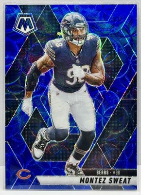 Montez Sweat 2025 Panini Mosaic Blue Scope Prizm Card # 75 Bears