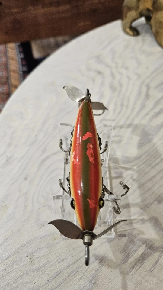 De colección Heddon 150 Minnow Rainbow, Diferente Gancho de Cola Accesorios Sin Marca Plataforma en L Foto 4 de 4