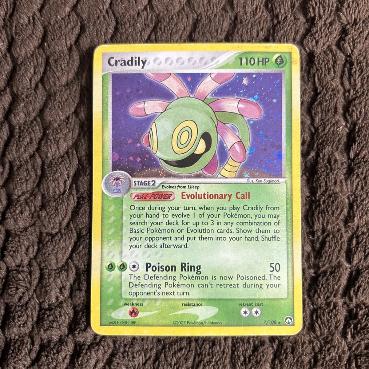 ポケモンカード ユレイドル 英語 7/108 EX POWER KEEPERS EX Power