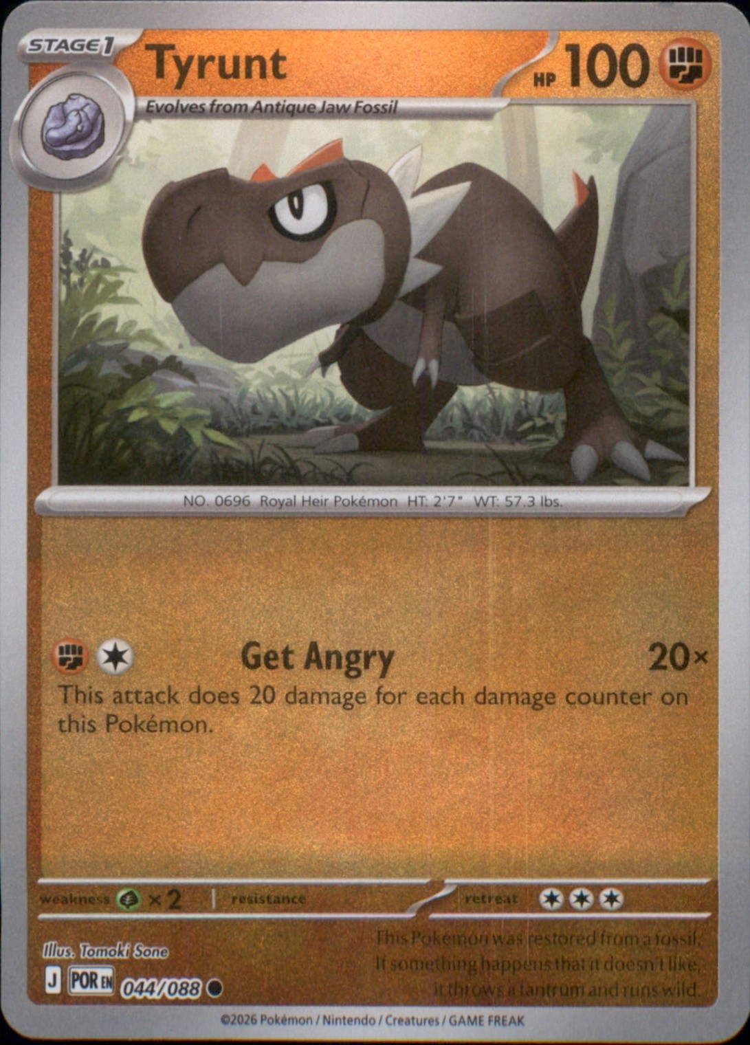 Tyrunt - 044/088 Common ME03: Perfect Order NM