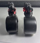 VINTAGE PAIR OF SCOTTISH TERRIER SCOTTIE DOG CERAMIC NAPKIN RINGS — photo 3