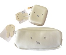  Set of 2 New Miffy Pouch Storage Case Pen Pencil Tools Accessory Zip Bag Purse