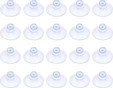 Outus Small Clear Plastic Suction Cup Without Hooks -20 mm Transparent 