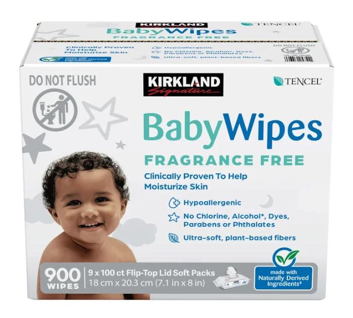 Kirkland Signature Baby Wipes Fragrance Free, 900-count
Opens in a new window or tab