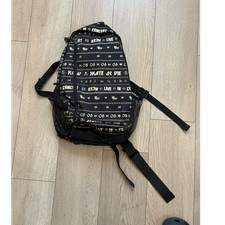 KR3W Skate Or Die Black/Gold skateboard bag o...