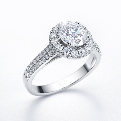 925 Sterling Silber Damen Ring   Großer CZ Solitär, Elegant & Luxus